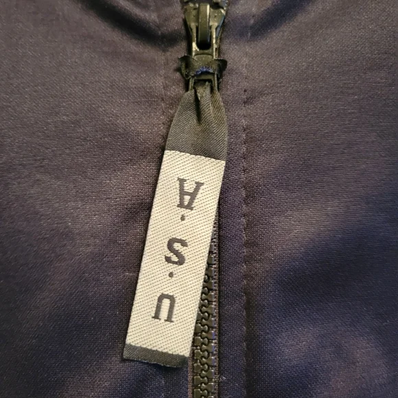 Team USA Olympic Jacket Men’s Large Navy Full Zip Hoodie Great Condition - Picture 5 of 5